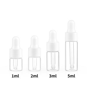 Frascos vacíos de 1 ml, 2 ml, 3 ml y 5 ml para aceites esenciales y cosméticos con gotero - Product Image 6