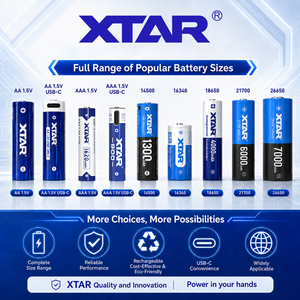 XTAR curva di scarica lineare ricarica rapida 2000mAh lungo ciclo di vita 1200 volte USB <span class=keywords><strong>tipo</strong></span> C 1.5V <span class=keywords><strong>AA</strong></span> <span class=keywords><strong>batterie</strong></span> ricaricabili al litio - Product Image 3