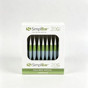 Powerful Eco-Friendly Matcha Refill Protein Bar <b>Box</b> Magnetic Closure Self-Erecting Recyclable <b>Paper</b> Packaging Custom Logo - Product Image 3