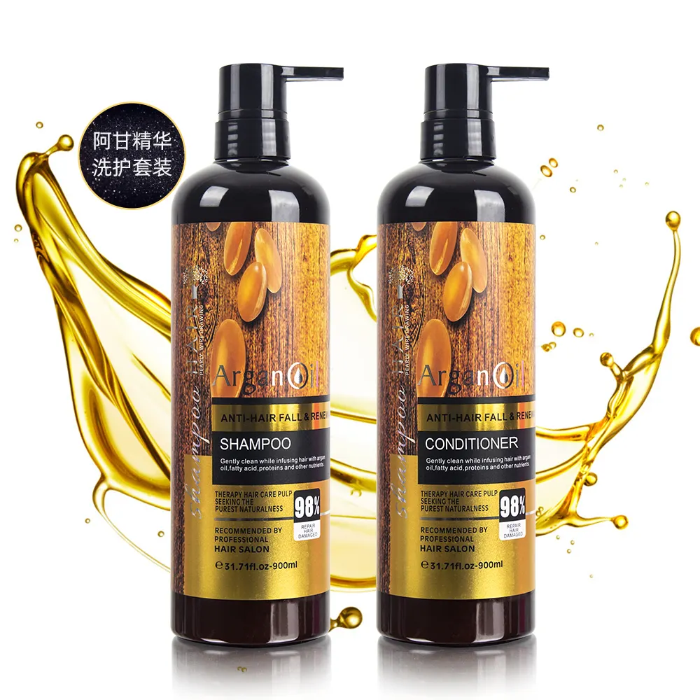 Effective hair loss treatment wholesale argan oil morocco hair regrowth care home use product shampoo and conditioner sets