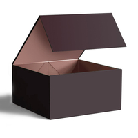 Boîte cadeau pliante en carton de luxe personnalisée avec aimant et pelliculage brillant pour exposition, supermarché, promotion en épicerie