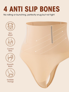 Slip <span class=keywords><strong>Modellante</strong></span> Senza Cuciture a Vita Alta Personalizzato, Traspirante, con Controllo Pancia, per Donna - Product Image 3