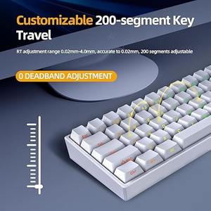 <span class=keywords><strong>Clavier</strong></span> mécanique IROK ND63 à déclenchement rapide, interrupteur magnétique, <span class=keywords><strong>clavier</strong></span> de jeu filaire programmable RGB pour jeux Win/Mac - Product Image 6