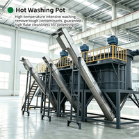 Cuve de lavage à chaud haute performance pour flocons de PET, réservoir de lavage à chaud pour le recyclage du plastique, destiné aux lignes de production de lavage de bouteilles PET