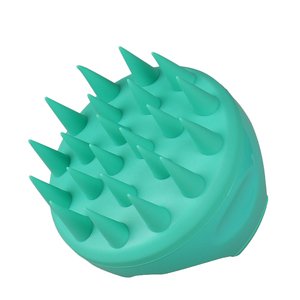 Soft Silicone Round <strong>Ionic</strong> Waterproof Massage Scalp Care <strong>Hair</strong> <strong>Brush</strong> with Gentle Scalp Stimulation and Plastic Handle for Home Use - Product Image 3