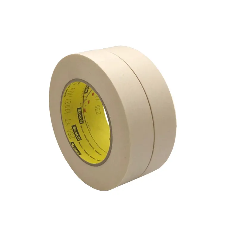High temperature masking paint tape 3M 250 Flatback paper tape 3M masking paper Tape