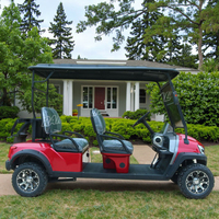 Voiturette de golf électrique Rainbow 4x4 AWD avec peinture de carrosserie personnalisée et alimentation au lithium 72V sélectionnable pour ranch