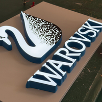 Enseigne de bureau en acrylique 3D LED personnalisée OEM DakeSign Factory, lettres pour hall d'entreprise, étanche IP65, enseigne publicitaire commerciale