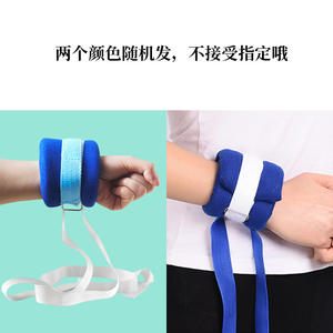 Autres sangles de contention pour membres, fixation de poignet en flanelle bleue, taille unique, lot de 2 - Product Image 5