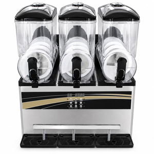 Máquina Comercial para Bebidas Congeladas, Máquina de Granizados de 15Lx3 Tanques, Máquina de Bebidas Congeladas de Acero Inoxidable para Margaritas y Smoothies, <span class=keywords><strong>180</strong></span> Vasos - Product Image 2