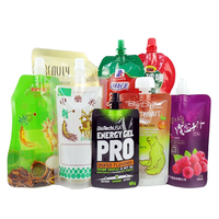 Pochettes personnalisées pour animaux de compagnie 100ml-400ml avec buse d'aspiration et bec verseur debout pour eau jus de vin