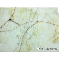 Panneau en résine d'albâtre rétro-éclairé pierre frittée Panneau mural intérieur en onyx blanc translucide Faux brique brillante de 6mm d'épaisseur