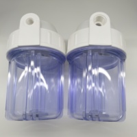 Boîtier de filtre à pince extérieure transparent de 5 "pour purificateur d'eau-pièces de rechange de bouteille de filtre transparent pour système d'osmose inverse