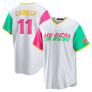 2025 Heren San Diego City Connect Jersey Honkbalshirts Op Maat Gestikte Geborduurde Uniformen Met Witte Logo 'S - Product Image 4