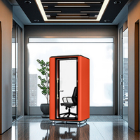 Cabines de bureau acoustiques modernes préfabriquées, cabine téléphonique insonorisée avec design modulaire, cabine d'enregistrement sonore portable, insonorisation 32 dB