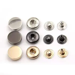 Acessórios de moda com logotipo de design botões de pressão de fábrica vendas quentes rolha de metal decorativa extremidade do cabo