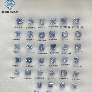 เพชรเม็ดเดี่ยว Double Jewelry 1.9 กะรัต VS2 สีฟ้าเข้มแฟนซี เจียระไนแบบ Emerald เพชรเพาะเลี้ยงในห้องปฏิบัติการ ได้รับการรับรองจาก IGI เพชร HPHT CVD สำหรับทำเครื่องประดับ - Product Image 5