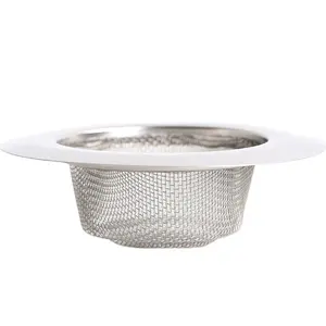 Colador de cesta de acero inoxidable para fregadero, herramientas de cocina de 4,5 pulgadas, venta al por mayor