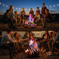 Winwell Feux de camp écologiques et inoffensifs aux flammes colorées, magiques et mystiques, 15g 25g 30g, pour toutes les célébrations festives