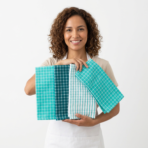 Serviettes de cuisine réutilisables en coton 100% naturel - Chiffons doux, durables et multi-usages pour la maison, la voiture et l'extérieur - Product Image 1