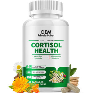 Suplementos de Cortisol 10 en 1 para Mujeres, con Magnesio, Ashwagandha, L-Teanina, para la Salud del Cortisol, Alivio del Estrés, Cápsulas Detox de Cortisol (OEM) - Product Image 1