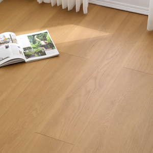 Plancher en bois massif multicouche en chêne à clic écologique, matériau de base en acajou, style moderne, chambre à coucher, plancher de maison en bois, ABC - Product Image 3