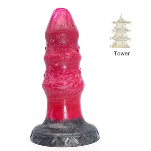 Faak 2021新イミテーションタワー形状ジャイアント肛門プラグxnxxセクシーなゲーム引伸大人のおもちゃ女性の肛門刺激