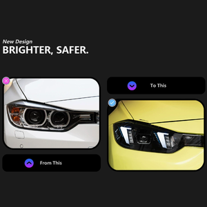 ใหม่ไฟหน้ารถยนต์สีเหลืองสีขาว DRL แบบปลั๊กแอนด์เพลย์36W 6000 LM สำหรับ3ชุด F30/F35 2013-2018 6000K 12V - Product Image 5