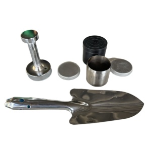 Cuchilla de Anillo para Muestreo de Suelo, Muestreador de Suelo con Cubierta Inferior y Mango, Muestreador de Penetración, Taladro de Suelo de Acero Inoxidable 304, <span class=keywords><strong>Poste</strong></span> de 1 Metro - Product Image 1