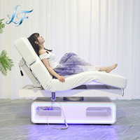 Table de massage électrique réglable, lit de soin du visage, table de traitement spa, mobilier de salon de beauté pour esthéticiennes, extensions de cils et tatouages