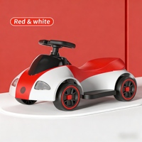 Trottinette Électrique 4 Roues pour Enfants, Voiture Jouet à Batterie en Plastique, Style Voiturette, pour 2-4 Ans, Coulissante ou Électrique