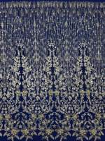 Tissu en dentelle de haute couture de luxe 2026 avec strass thermocollants et maille de cristal scintillante pour robe de soirée haute couture