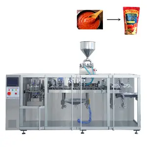 Machine d'emballage automatique avec pochette à pied, appareil d'emballage Horizontal, pour Sauce, jus de fruits, café, liquide, Doypack, ml