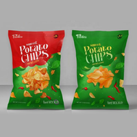 Sacs d'emballage alimentaire personnalisés imprimés, laminés, pour snacks, pop-corn, chips de pommes de terre
