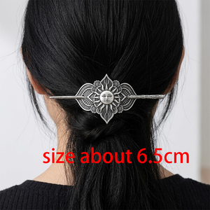 Barrette à cheveux Nœud Ailes d'Ange, Pince à cheveux Fée Coquette, Épingle à cheveux Vintage Plume Gothique Sorcière Pagan Nordique Cottagecore - Product Image 3