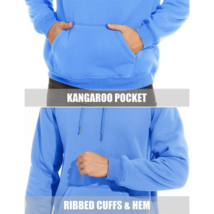 Bầu Trời Màu Xanh Người Đàn Ông Áo Thun Phong Cách Dày Windproof Lông Cừu Ấm Hoodies Tùy Chỉnh Của Riêng Bạn Thiết Kế Logo Nhiệt Hoodies - Product Image 2