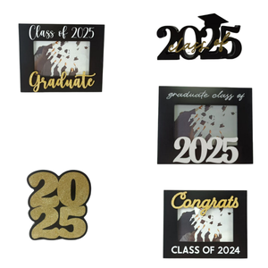 Marco de Fotos Decorativo de Madera para Fiesta de Graduación 2025 con Acabado Vintage y Diseño Gingersnap - Product Image 2