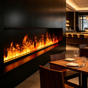 Cheminée électrique Inno-Fire 72 pouces, décorative, flamme 3D, encastrable pour intérieur - Product Image 3