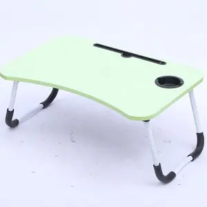 제조업체는 접이식 휴대용 카드 슬롯 다기능 게으른 테이블 간단한 학생 책상 기숙사 침대 작은 테이블 제공