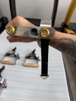 Accessoires de câble de gym : Barre en acier réglable pour levée latérale gauche/droite, poignée de cadre de gantry pour entraînement des épaules et fitness