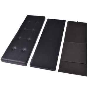 Cassettiera pieghevole per giocattoli con seduta in Memory Foam panca pouf camera da letto in <span class=keywords><strong>ecopelle</strong></span> o tessuto trapuntato - Product Image 4