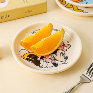 Platos de Cerámica de <span class=keywords><strong>Mickey</strong></span> y sus Amigos, Lindos Platos Redondos de Dibujos Animados, Pequeños Platos de Porcelana para Aperitivos, Vajilla para el Hogar para Servir Sushi - Product Image 4