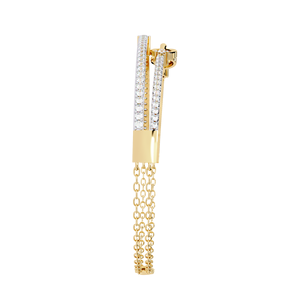 Classic Gold Plated Chain Link <b>Bracelet</b> With <b>Crystal</b> Rhinestones For Women Party Jewelry - Product Image 2
