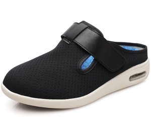 Youyun chaussures diabétiques pour hommes large largeur chaussures diabétiques pour hommes âgés chaussures et sandales pour personnes âgées, sandales à demi-support Velcro - Product Image 5