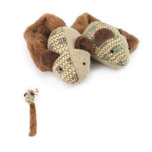 Ratón de lino con cola de campana de 30*6CM, juguete interactivo y de movimiento para mascotas, para juego interactivo - Product Image 4