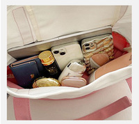 Bolsa de Tela Personalizada con Cierre de Cremallera Superior, Bolsa de Lona Reutilizable para Artículos Esenciales Diarios con Logotipo Impreso Personalizado