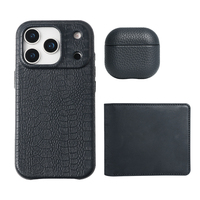 Étui de téléphone en cuir certifié LWG OEM/ODM pour iPhone 18 Pro Max Duo, conforme à la norme REACH, écologique