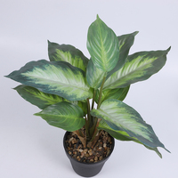 Plante artificielle grande avec étiquette personnalisée, plantes artificielles réalistes, plafond, bonsaï mignon, fleurs artificielles, feuilles longues