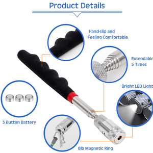 Outils de ramassage magnétiques réglables télescopiques, stylo extensible à longue portée, <span class=keywords><strong>outil</strong></span> pratique <span class=keywords><strong>pour</strong></span> <span class=keywords><strong>ramasser</strong></span> <span class=keywords><strong>les</strong></span> écrous - Product Image 3