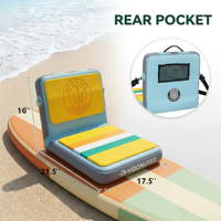 Nouveau siège de paddle board 2026 avec support dorsal, chaise gonflable en EVA et PVC pour kayak, canoë, SUP, coussin de bateau de pêche Drop Stitch